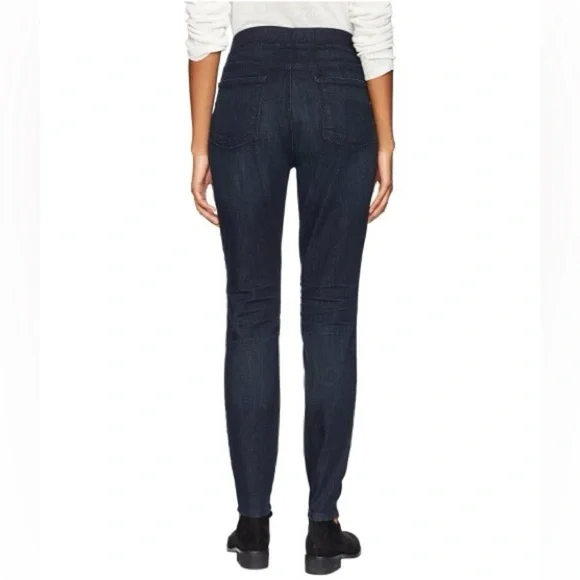 Eileen Fisher Dark Blue Organic Cotton Stretch Jean Leggings - Medium (10-12) - Picture 2 of 12